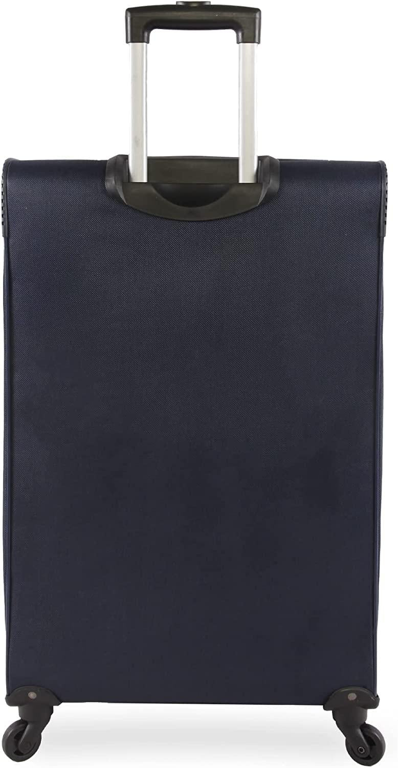 Seascape Collection 4pc Softside Luggage Set, Navy/Yellow