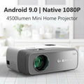 new portable movie android 9.0 projector native 1080p proyector bt video hdmi tv