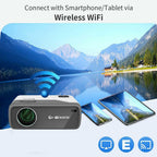 new portable movie android 9.0 projector native 1080p proyector bt video hdmi tv