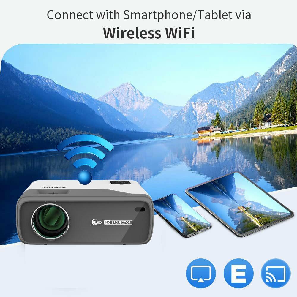 new portable movie android 9.0 projector native 1080p proyector bt video hdmi tv