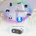 new portable movie android 9.0 projector native 1080p proyector bt video hdmi tv