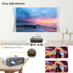 new portable movie android 9.0 projector native 1080p proyector bt video hdmi tv
