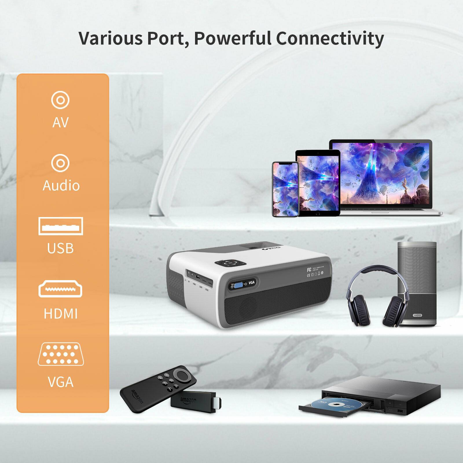 new portable movie android 9.0 projector native 1080p proyector bt video hdmi tv
