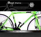 XIAZHOU Highway Bicycle, 24-Speed 26-inch Bicycle, Double disc Brake, high Carbon Steel Frame, Highway Bicycle Racing, Men and Women 6-11, 40 Knives