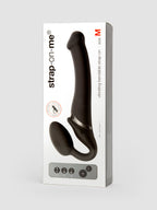 Strap-On-Me Remote Control Vibrating Strapless Strap-On, Black