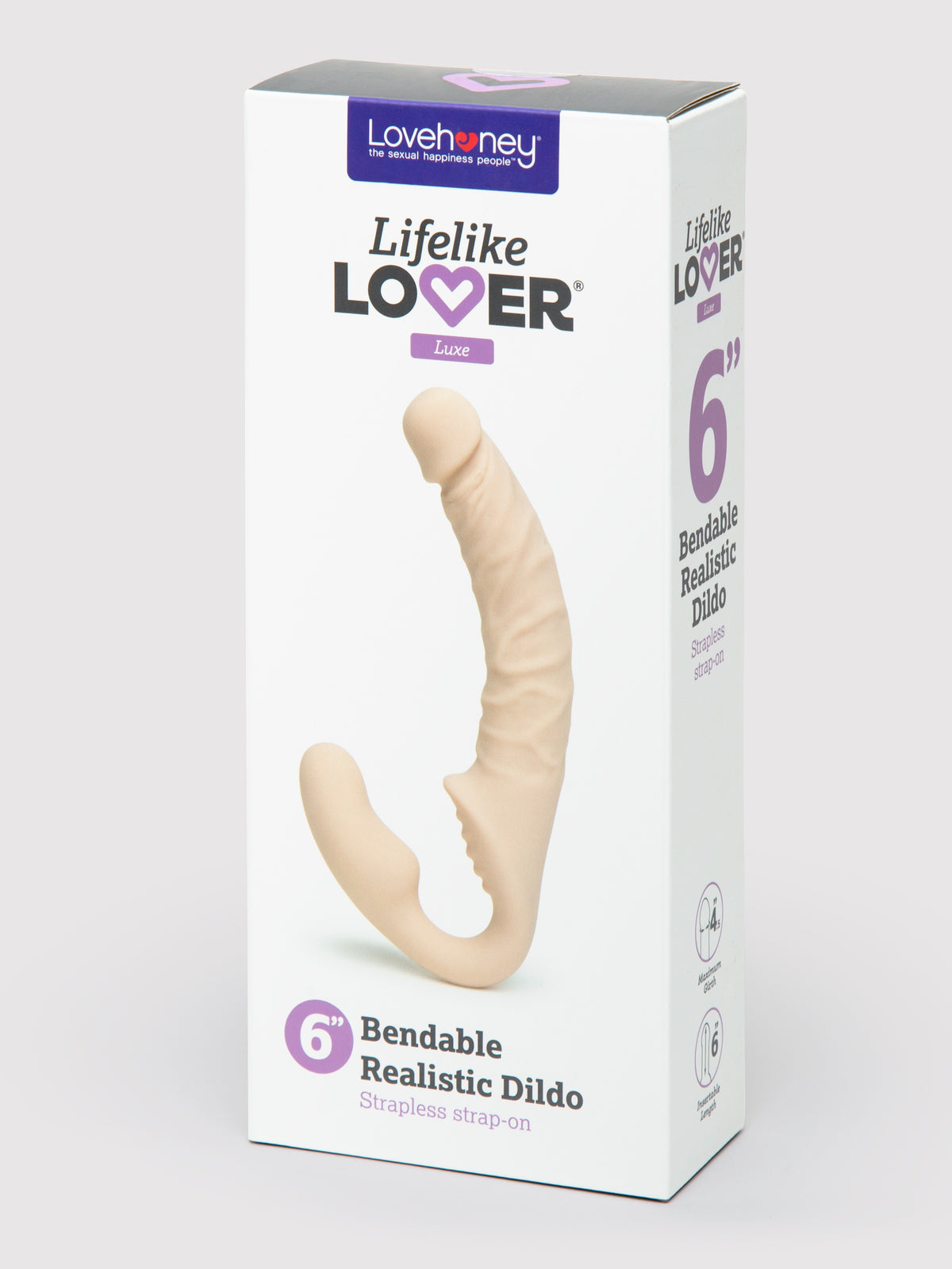 Lifelike Lover Luxe Posable Realistic Silicone Strapless Strap-On, Flesh Pink