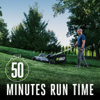 21-Inch Electric Lawn Mower, Self-Propelled Cordless, Includes 56V 6.0Ah Battery and 320W Charger (LM2114SP) Plus Extra 21" Mower High-Lift Blade (AB2103)