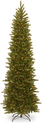 Joedot 9’ Pre-Lit Pencil Fir Artificial Christmas Tree - Clear Lights