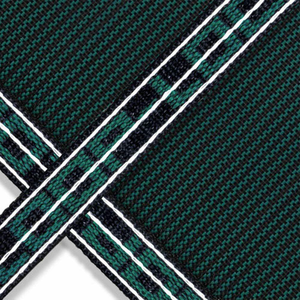 loop loc® green mesh safety cover, 18'x36', 4'x8' 4' offset step, 4' roman end