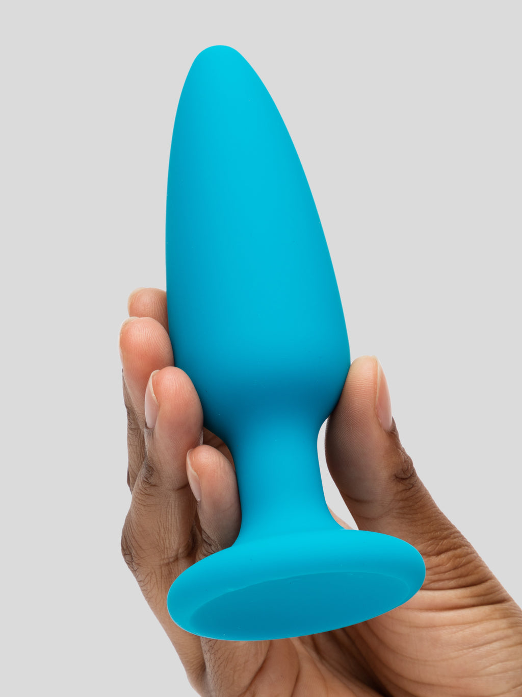 Rainbow Tapered Silicone Butt Plug Set (3-Piece), Blue