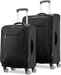 Ascella X Softside Expandable Luggage with Spinner Wheels, Black, 2-Piece Set (21/25)