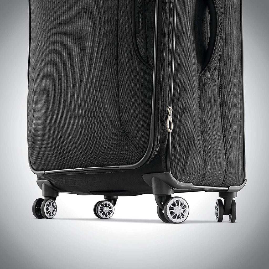 Ascella X Softside Expandable Luggage with Spinner Wheels, Black, 2-Piece Set (21/25)