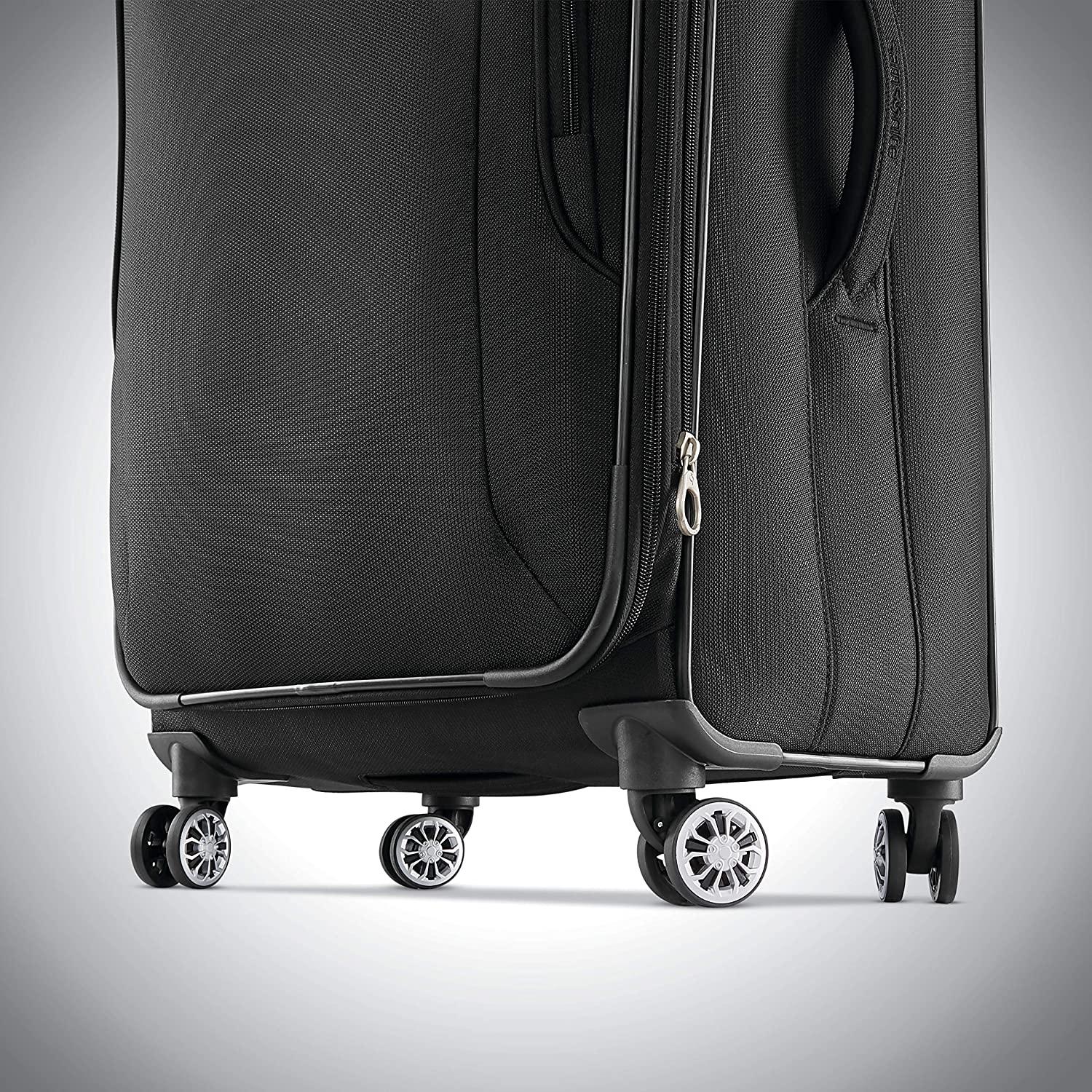 Ascella X Softside Expandable Luggage with Spinner Wheels, Black, 2-Piece Set (21/25)