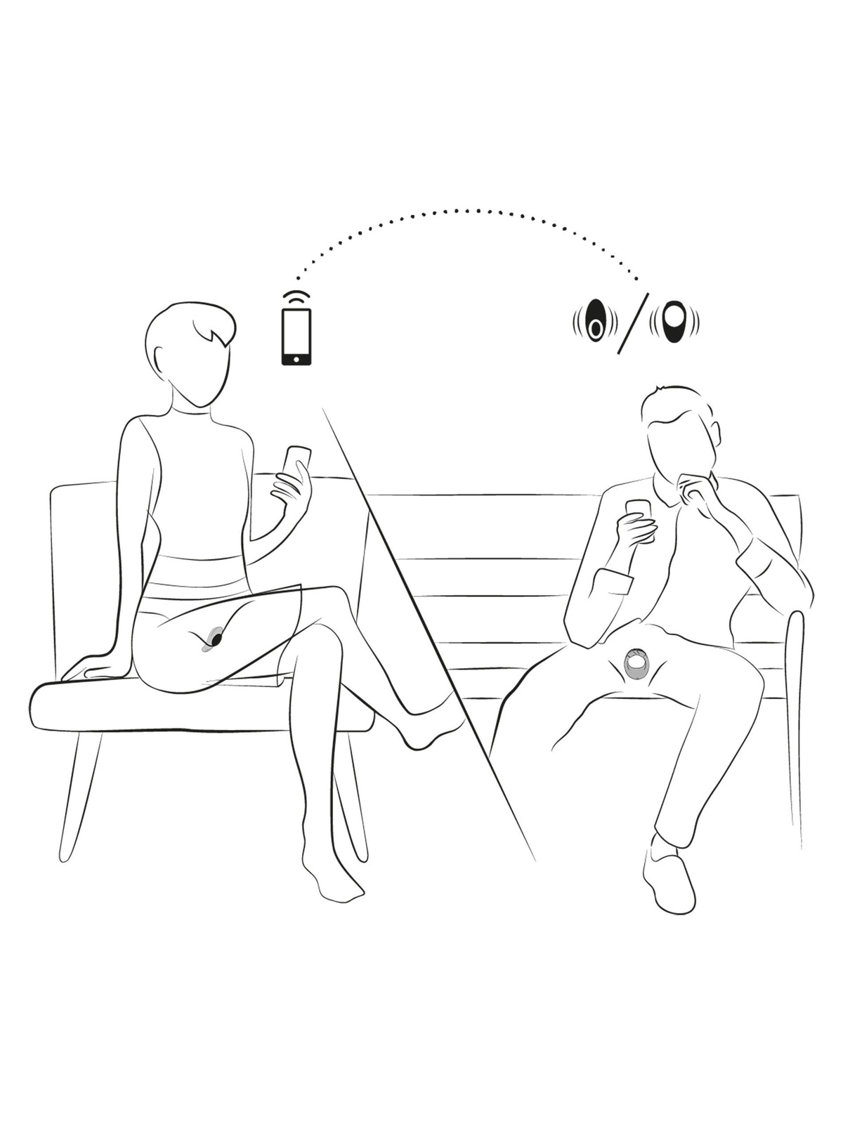 We-Vibe Tease Us Bond and Moxie Vibrating Cock Ring and Panty Vibrator Set, Black