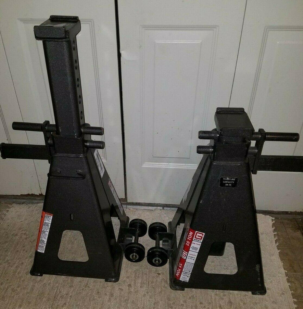 GRAY 35-THF 35 TON Jack Stand Semi Dump Truck LarMachinery Support Stands USA