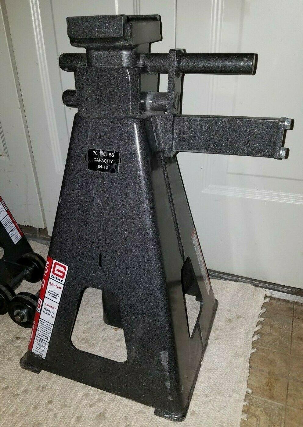 GRAY 35-THF 35 TON Jack Stand Semi Dump Truck LarMachinery Support Stands USA