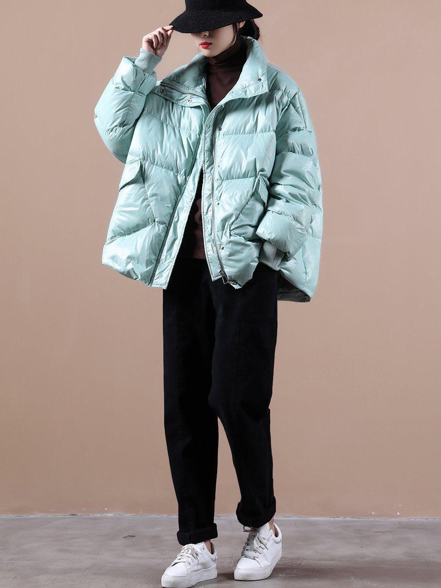 winter stand-up collar bread short down coat