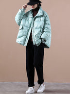 winter stand-up collar bread short down coat