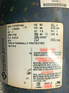 Franklin Electric Hunter Wheel r 129-174-2 Motor 230V 1PH 60HZ P275