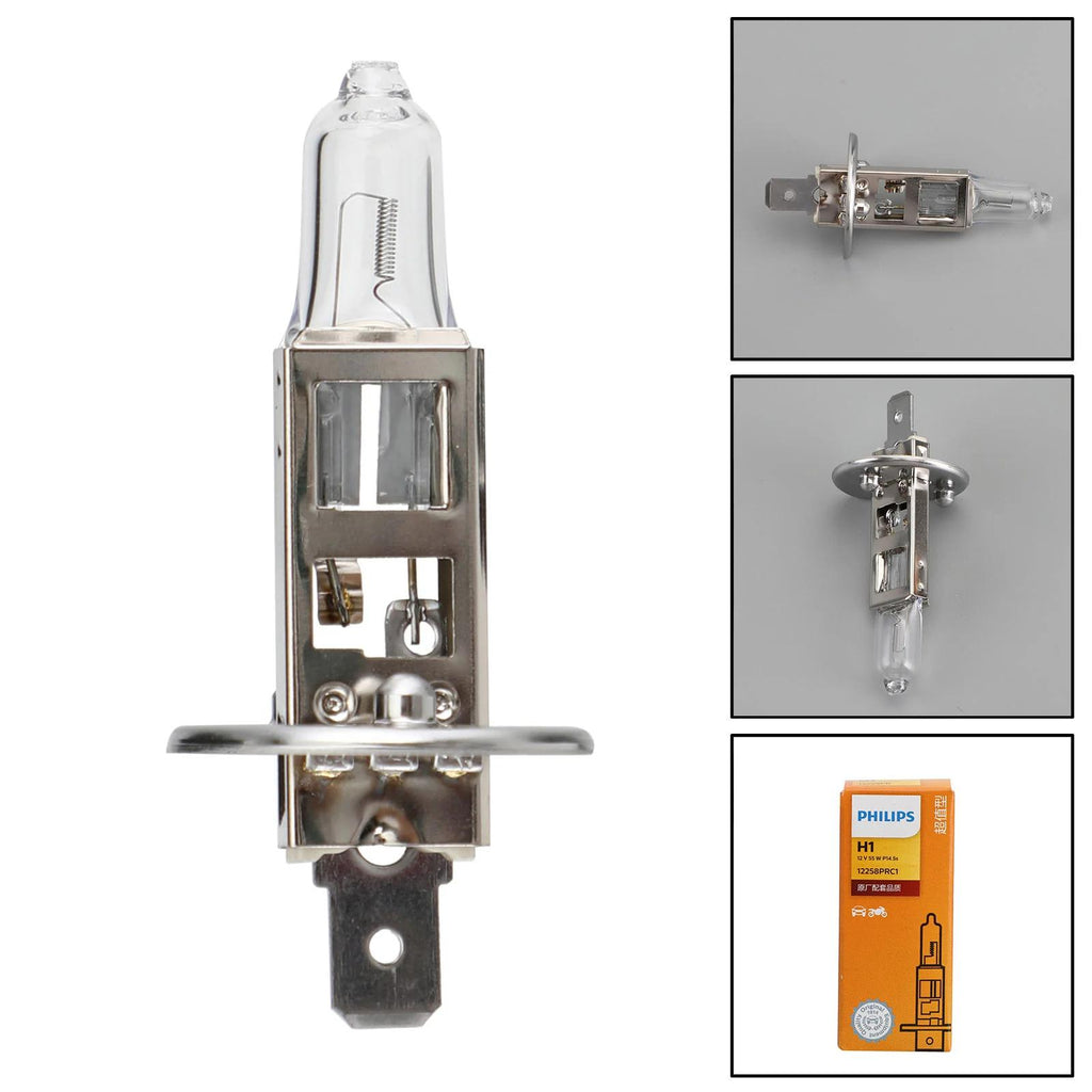 For Philips H1 Premiun Vision Halogen Car Headlight Bulb 12V55W 12258PRC1 Generic