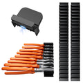 44 PCS Magnetic Plier Organizer for Toolbox & Tool Drawer, Modular Desgin Plier Holders, Modular Toolbox Organizer System for Professional and DIY Mechanics, Include 20 Big Slot, Black