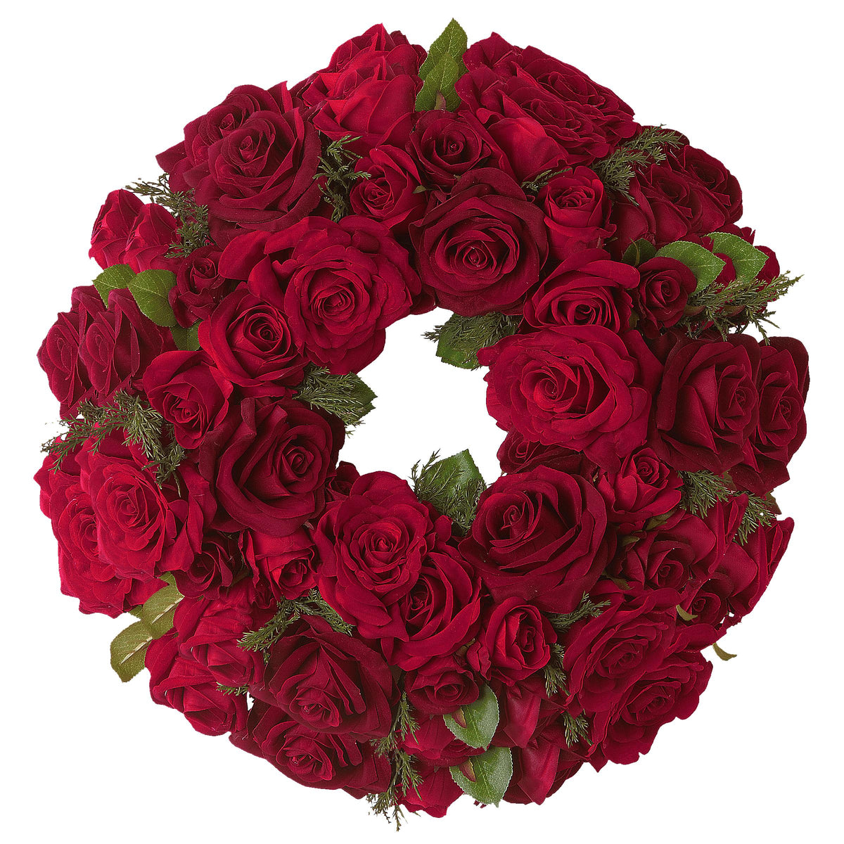 National Tree Company 15" Velvet Red Rose Wreath