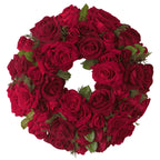 National Tree Company 15" Velvet Red Rose Wreath