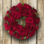 National Tree Company 15" Velvet Red Rose Wreath