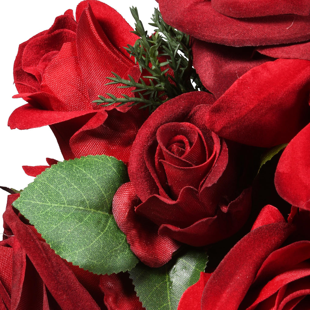 National Tree Company 15" Velvet Red Rose Wreath