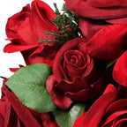 National Tree Company 15" Velvet Red Rose Wreath
