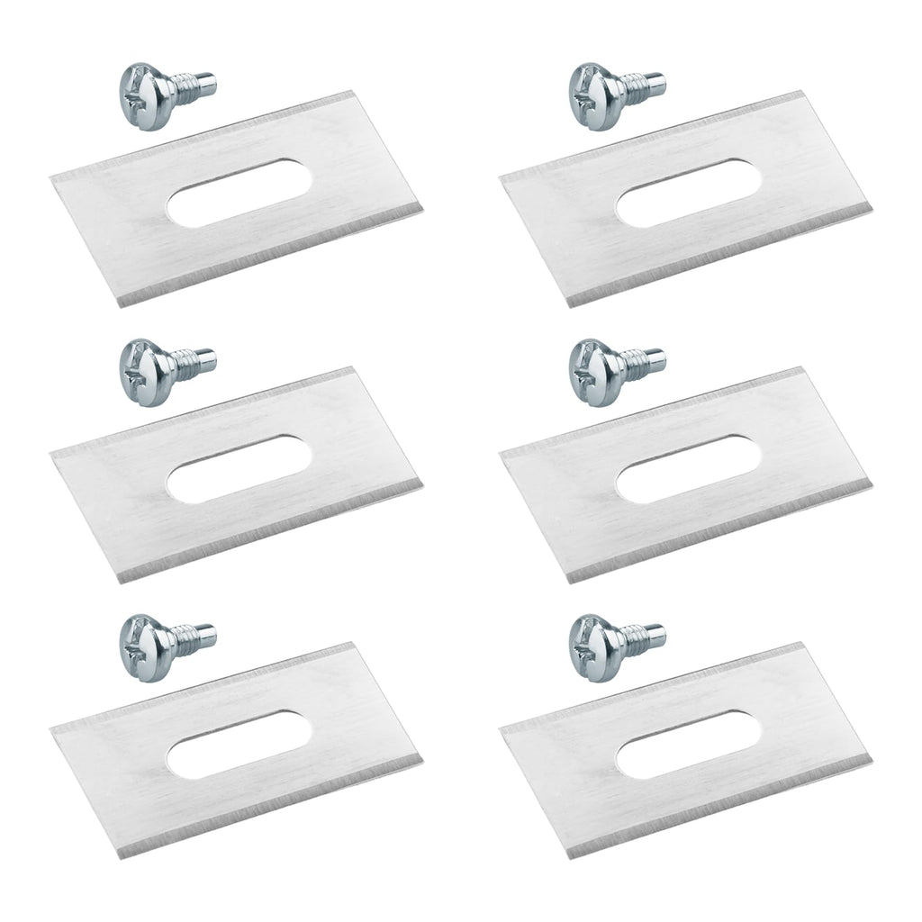 6pcs 595084411 for  Automower Blade Replacement, for  Endurance Automower Blades Compatible with  All Models Robotic Lawn Mowers | Carbon Steel | Silver
