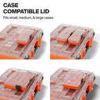 54400MBX MODbox Tall Compartment Box, Full-Width Tool Organizer, Small Parts Tool Box with 20 Compartments, 9 Removable Bins for Fasteners, Stackable Module