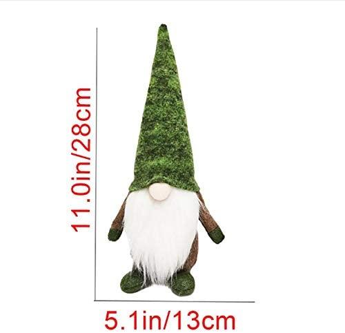 JJKFQ 2PS Christmas Faceless Gnome Santa Xmas Tree Hanging Ornament Doll Decoration for Home Pendant Ornaments Velvet Hat Bearded Old Man