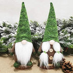 JJKFQ 2PS Christmas Faceless Gnome Santa Xmas Tree Hanging Ornament Doll Decoration for Home Pendant Ornaments Velvet Hat Bearded Old Man