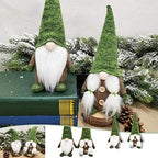 JJKFQ 2PS Christmas Faceless Gnome Santa Xmas Tree Hanging Ornament Doll Decoration for Home Pendant Ornaments Velvet Hat Bearded Old Man