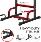 Fashionwu Power Tower Workout Pull Up &amp; Dip Station Adjustable  Home Fitness Equipment Holds up to 330lbs Assembled Width 15.56 in