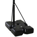 Soozier Basketball Hoop Freestanding Height Adjustable Stand with Backboard Wheels for Adults, Black