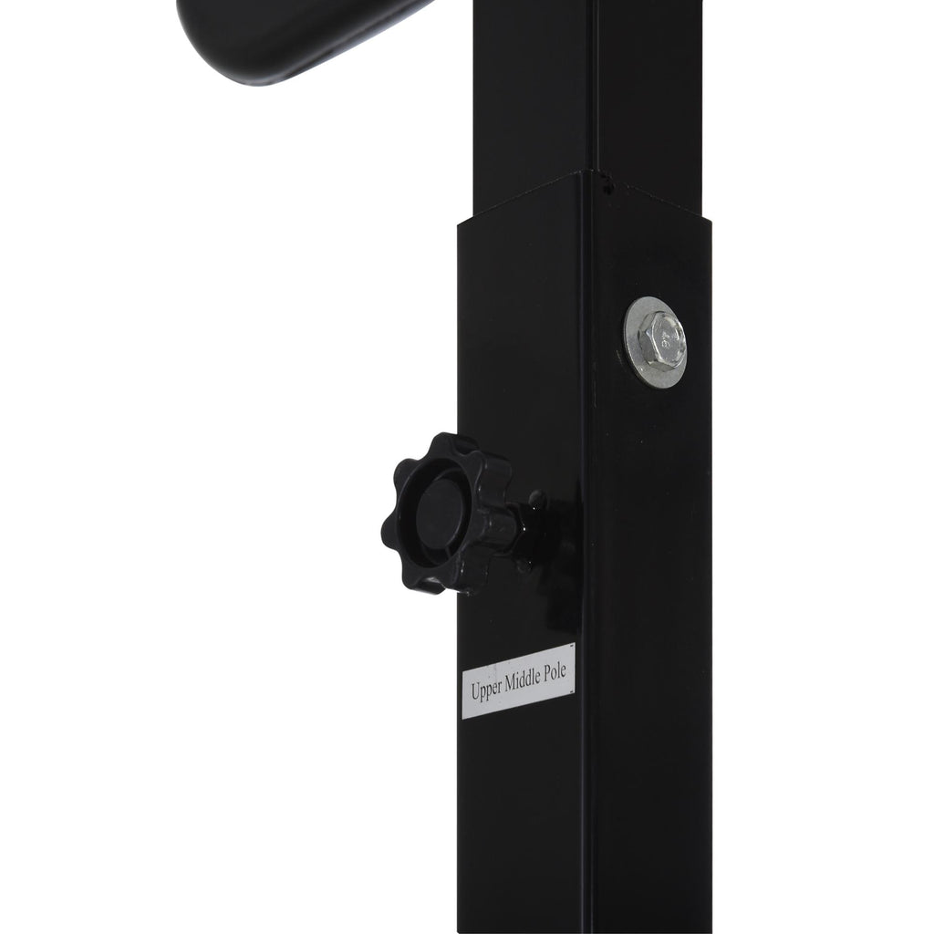 Soozier Basketball Hoop Freestanding Height Adjustable Stand with Backboard Wheels for Adults, Black