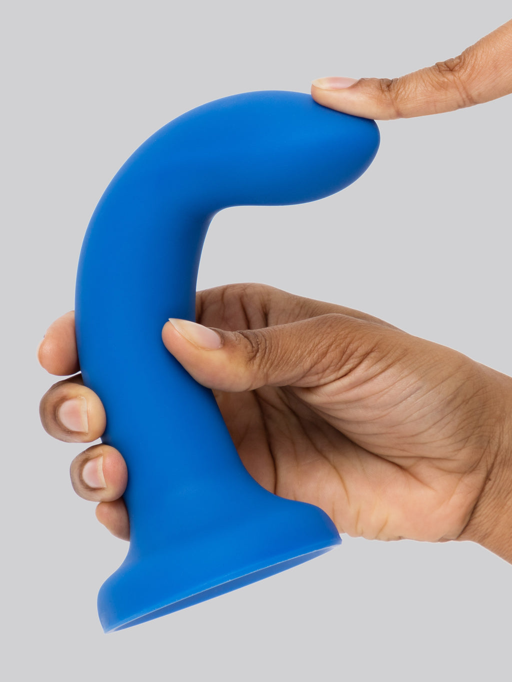 Lovehoney Flex Appeal Liquid Silicone Suction Cup Dildo 7 Inch, Blue | Blue