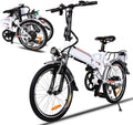 20 Inch Folding Electric Bike, Electric Bicycle with 36V 8Ah Removable Lithium-Ion Battery, Lightweight Ebike with 250W Motor and 7 Speed Gears