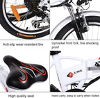 20 Inch Folding Electric Bike, Electric Bicycle with 36V 8Ah Removable Lithium-Ion Battery, Lightweight Ebike with 250W Motor and 7 Speed Gears