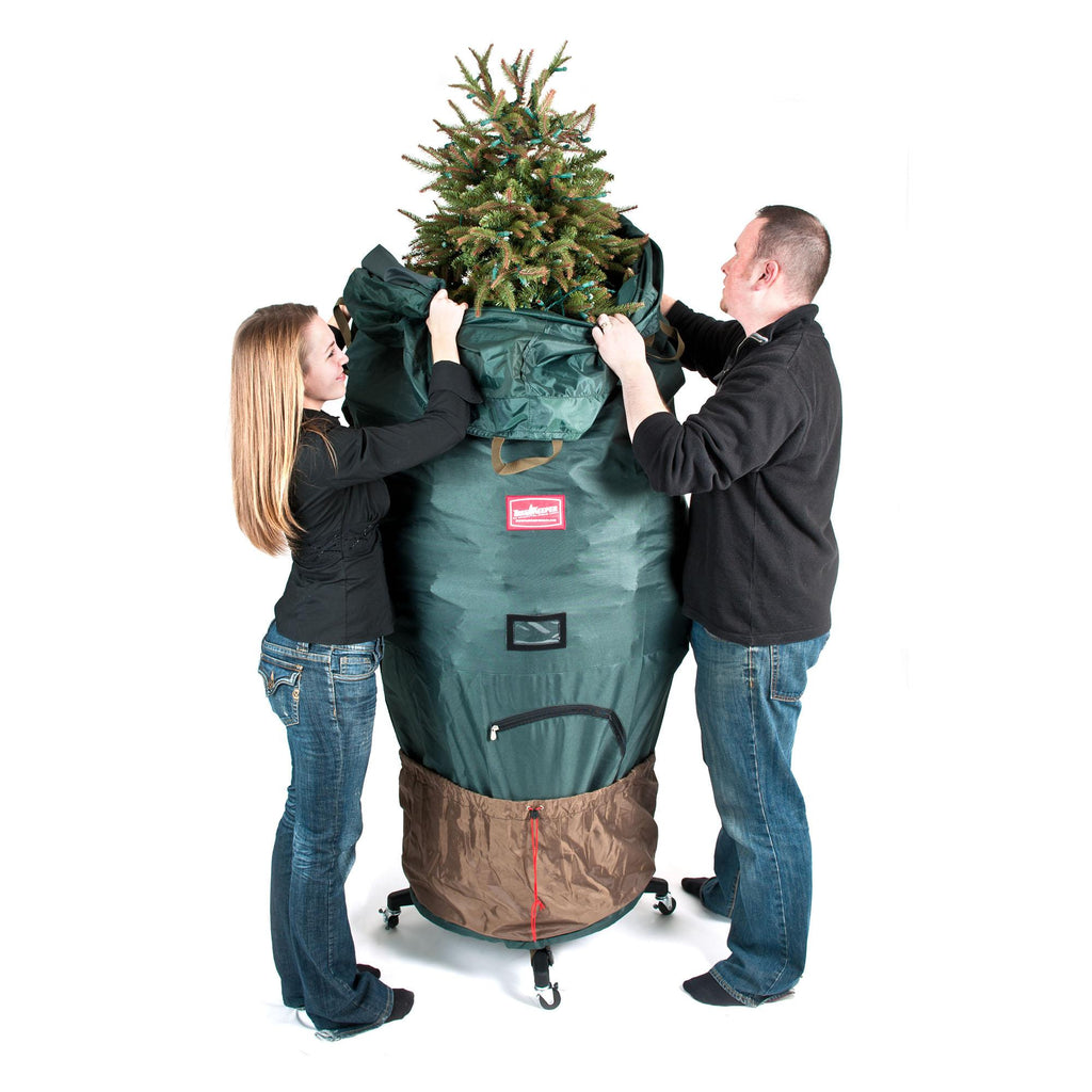 TreeKeeper Medium Upright Tree Storage Bag W/ Rolling Tree Stand