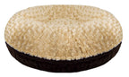 BESSIE AND BARNIE Signature Camel Rose/Godiva Brown Extra Plush  Fur Bagel Pet/Dog Bed (Multiple Sizes)