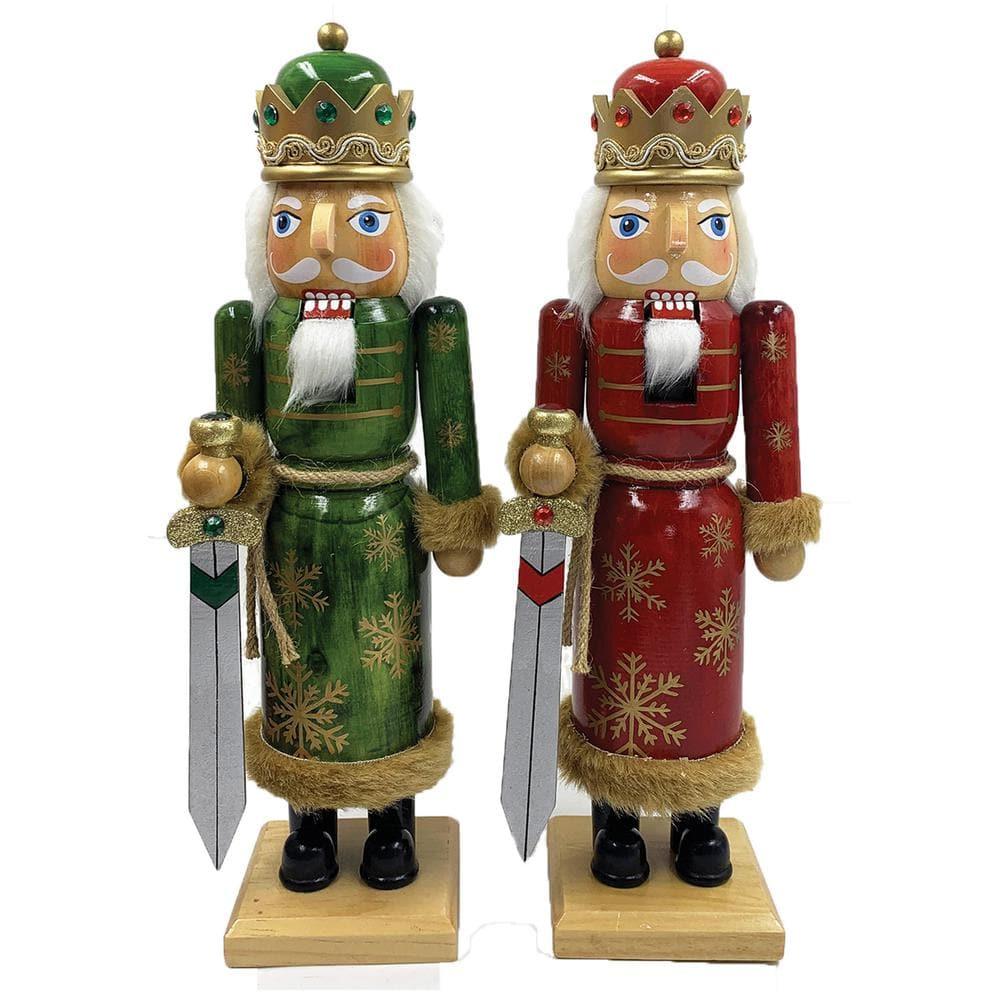 14 in. Snowflake King Nutcracker (Set of 2)