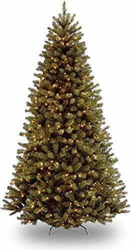 Pre Lit Artificial Full Christmas Tree Green North Valley Spruce With Stand
