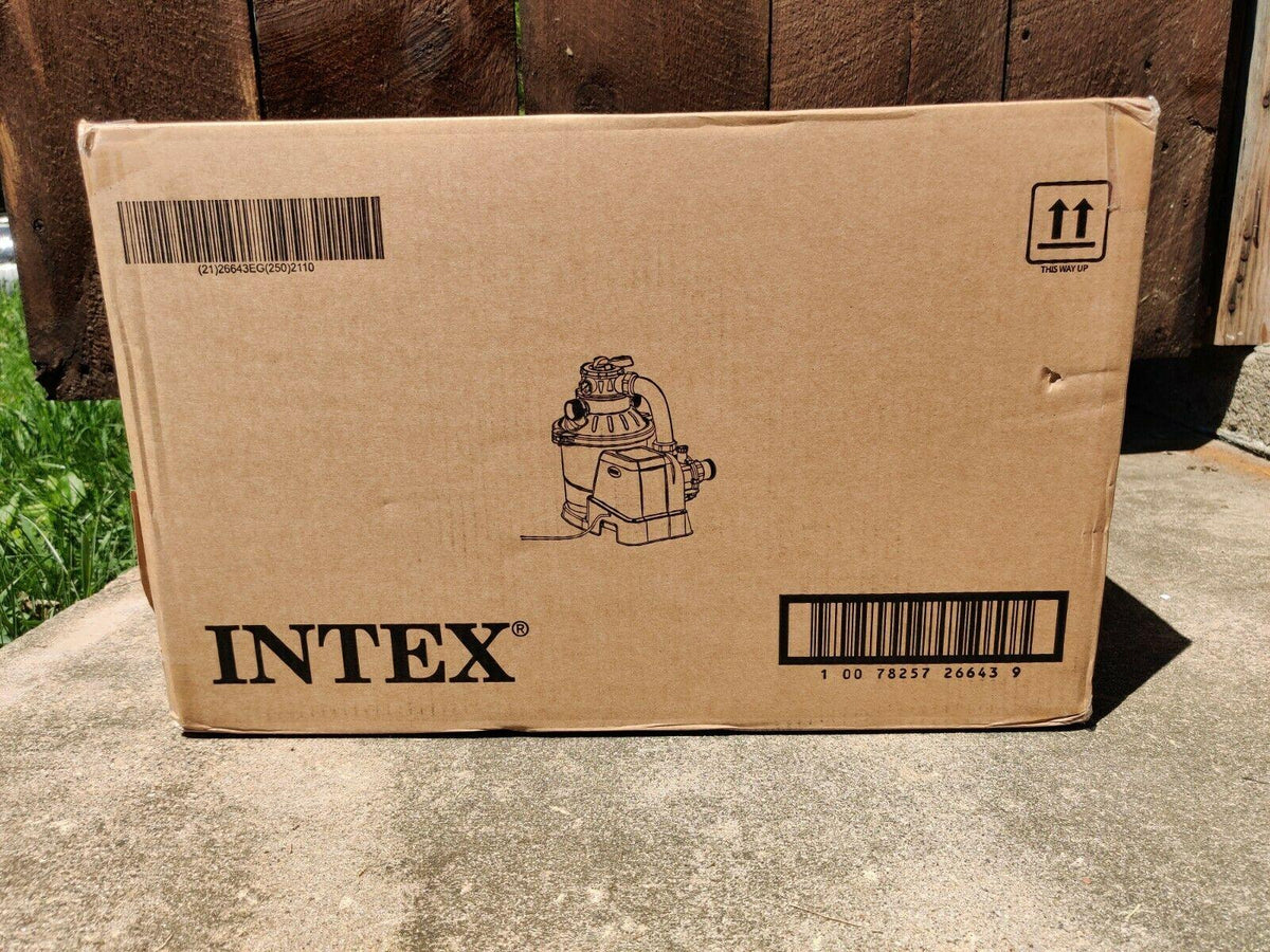 intex 26643eg krystal clear 1200 gph above ground swimming pool sand filter pump