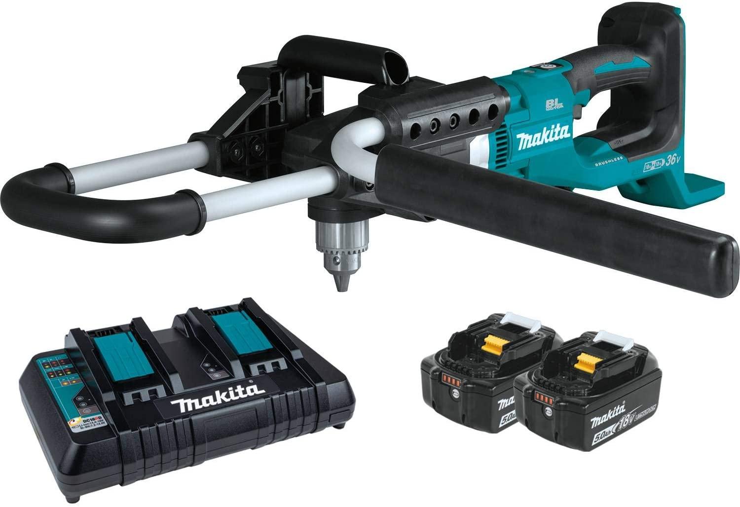 makita xgd01pt 36v (18v x2) lxt® brushless earth auger kit (5.0ah)
