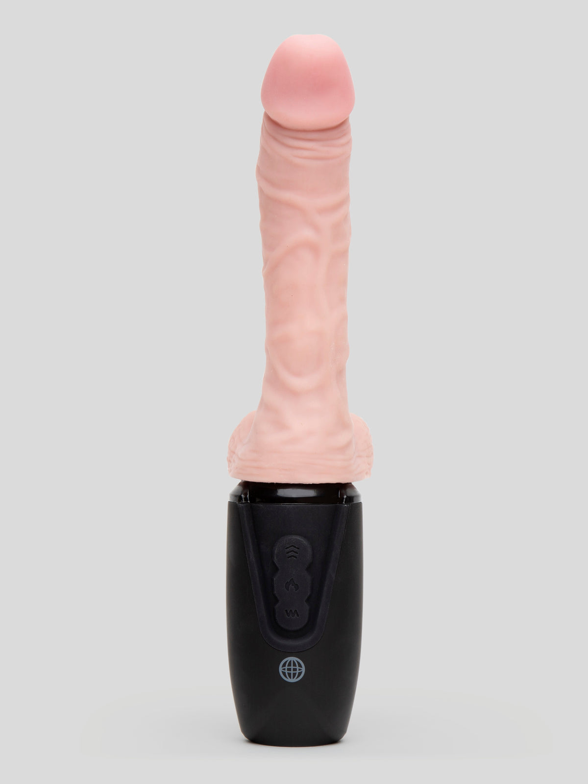 King Cock Ultra Realistic Thrusting Warming Realistic Vibrator 6 Inch, Flesh Pink