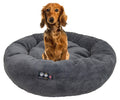 Ultra Plush Deluxe Comfort Pet Dog &amp; Cat Grey Snle Bed (Multiple Sizes) - Machine Washable, Made in USA, Reversible, Durable Soft Fabrics