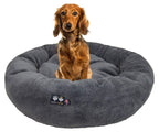 Ultra Plush Deluxe Comfort Pet Dog &amp; Cat Grey Snle Bed (Multiple Sizes) - Machine Washable, Made in USA, Reversible, Durable Soft Fabrics